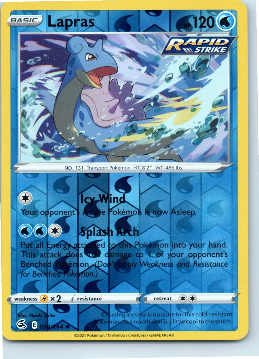 Lapras 054/264 front, the actual card for sale