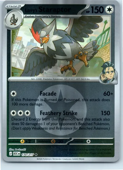 Larry's Staraptor (Energy Symbol Pattern) 170/217