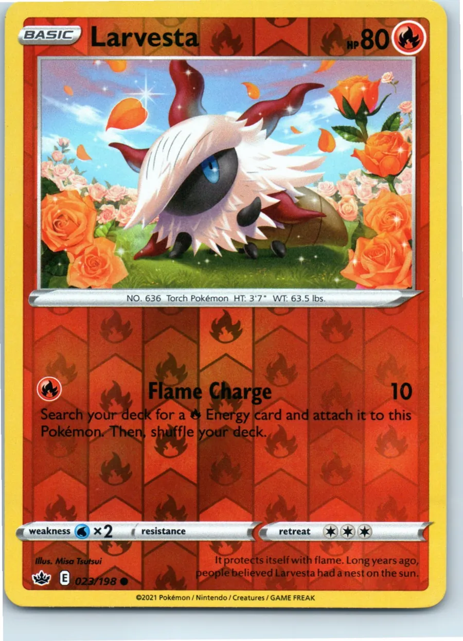 Larvesta 023/198 front, the actual card for sale