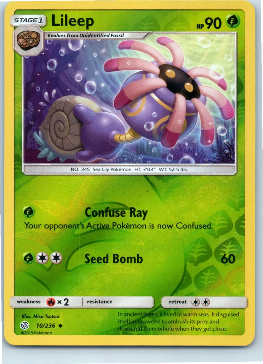 Lileep 10/236 front, the actual card for sale