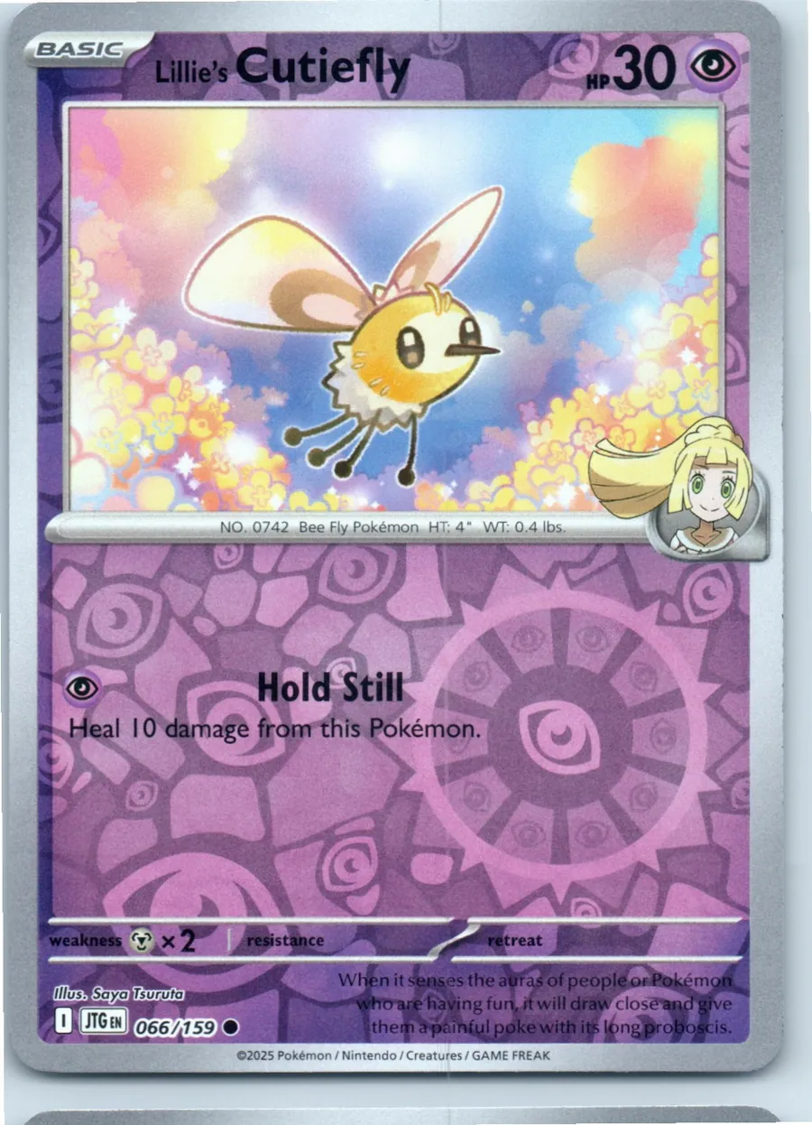 Lillie's Cutiefly 066/159 front, the actual card for sale