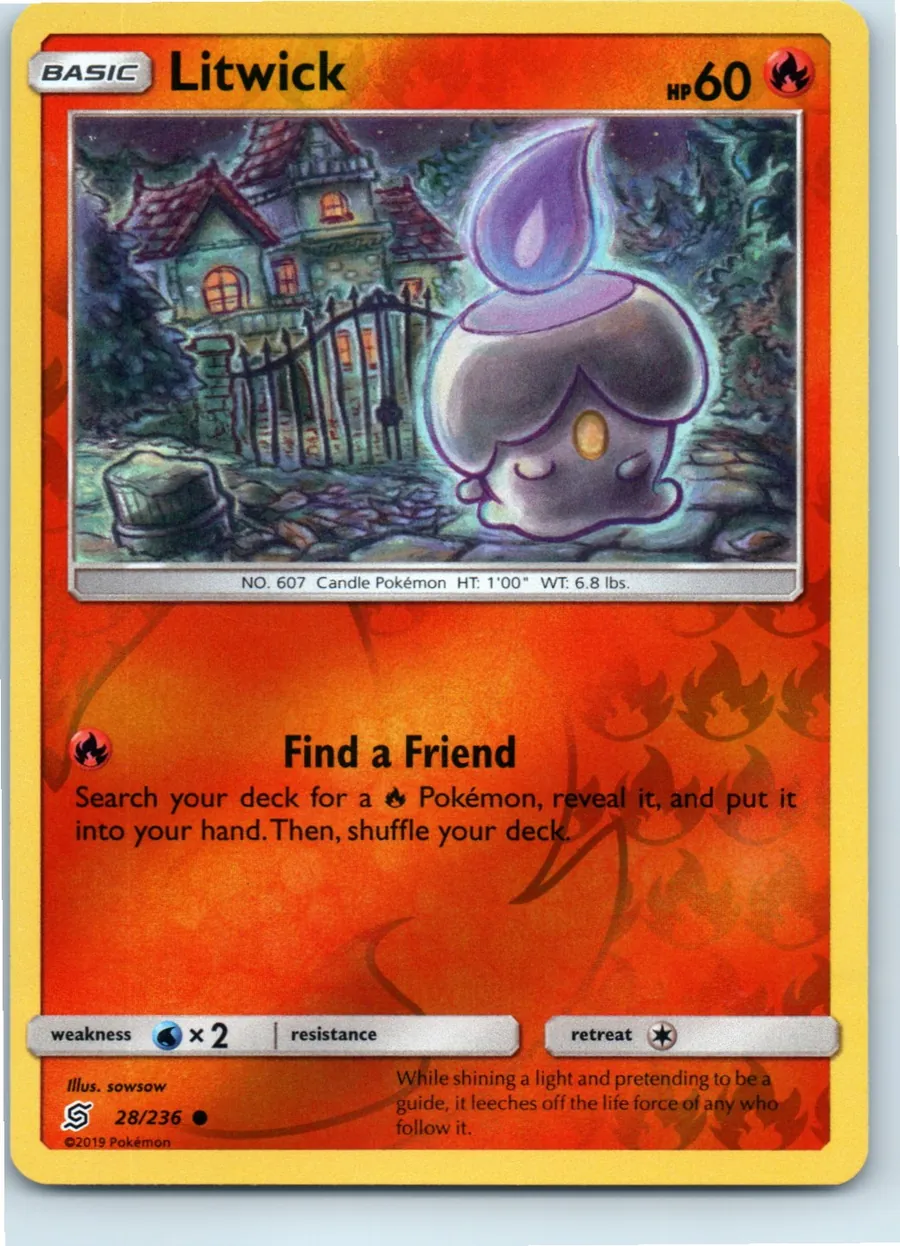 Litwick 28/236 front, the actual card for sale