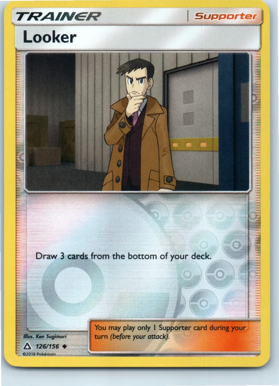Looker 126/156 front, the actual card for sale