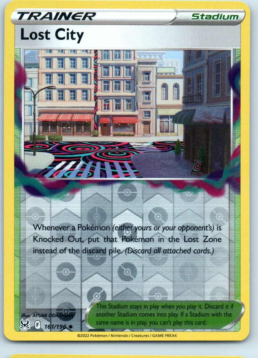 Lost City 161/196 front, the actual card for sale