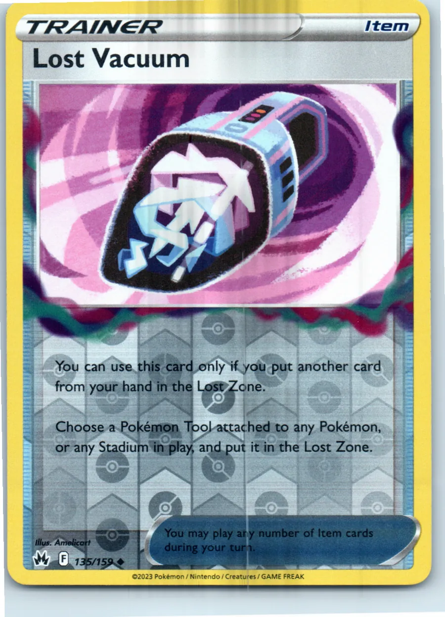 Lost Vacuum 135/159 front, the actual card for sale
