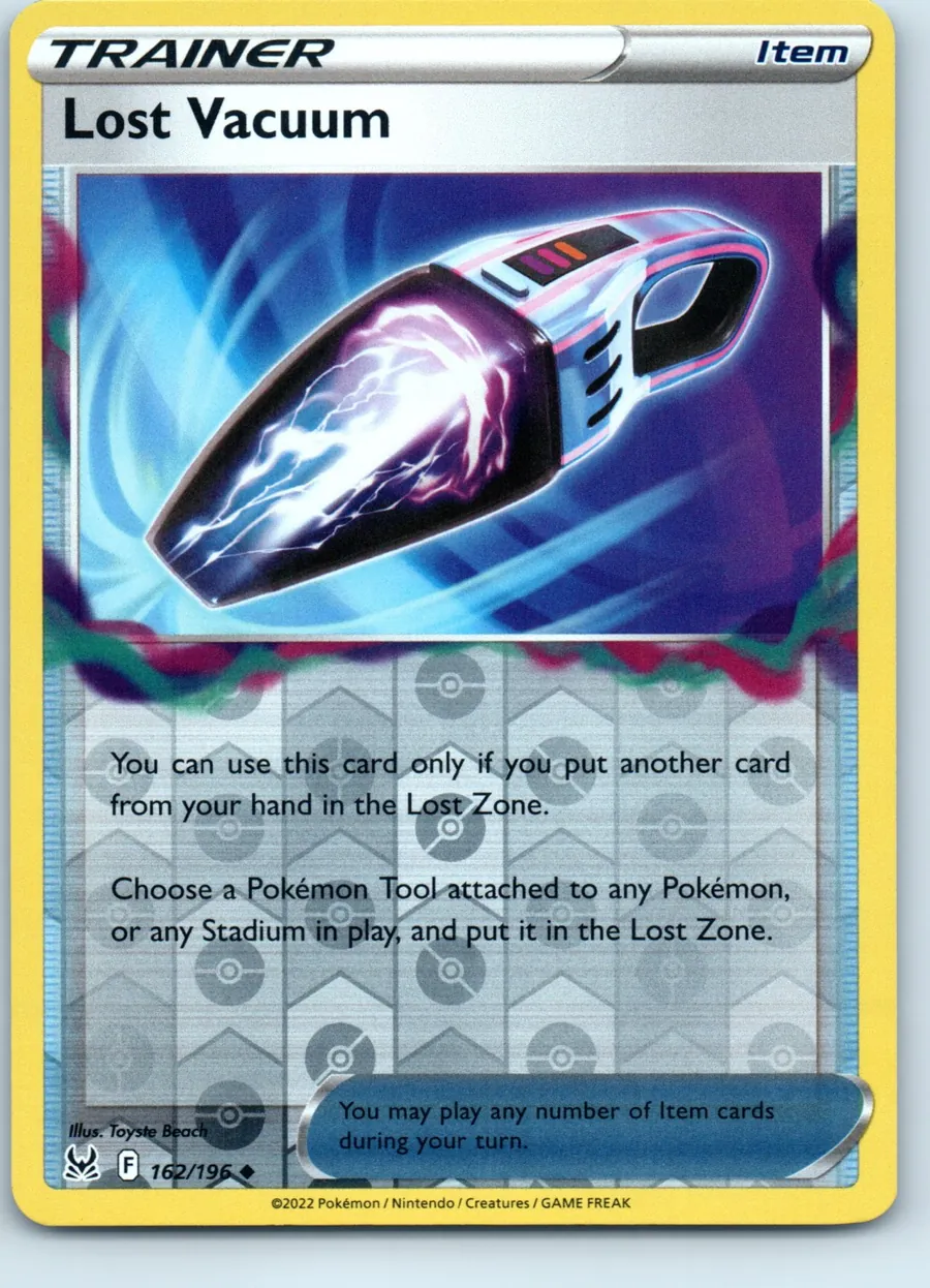 Lost Vacuum 162/196 front, the actual card for sale