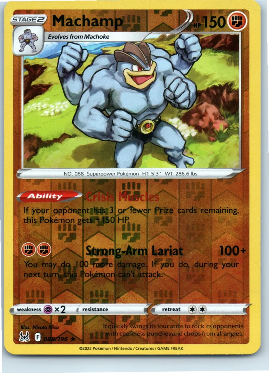 Machamp 088/196 front, the actual card for sale