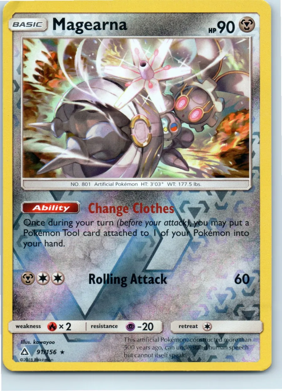 Magearna 91/156 front, the actual card for sale