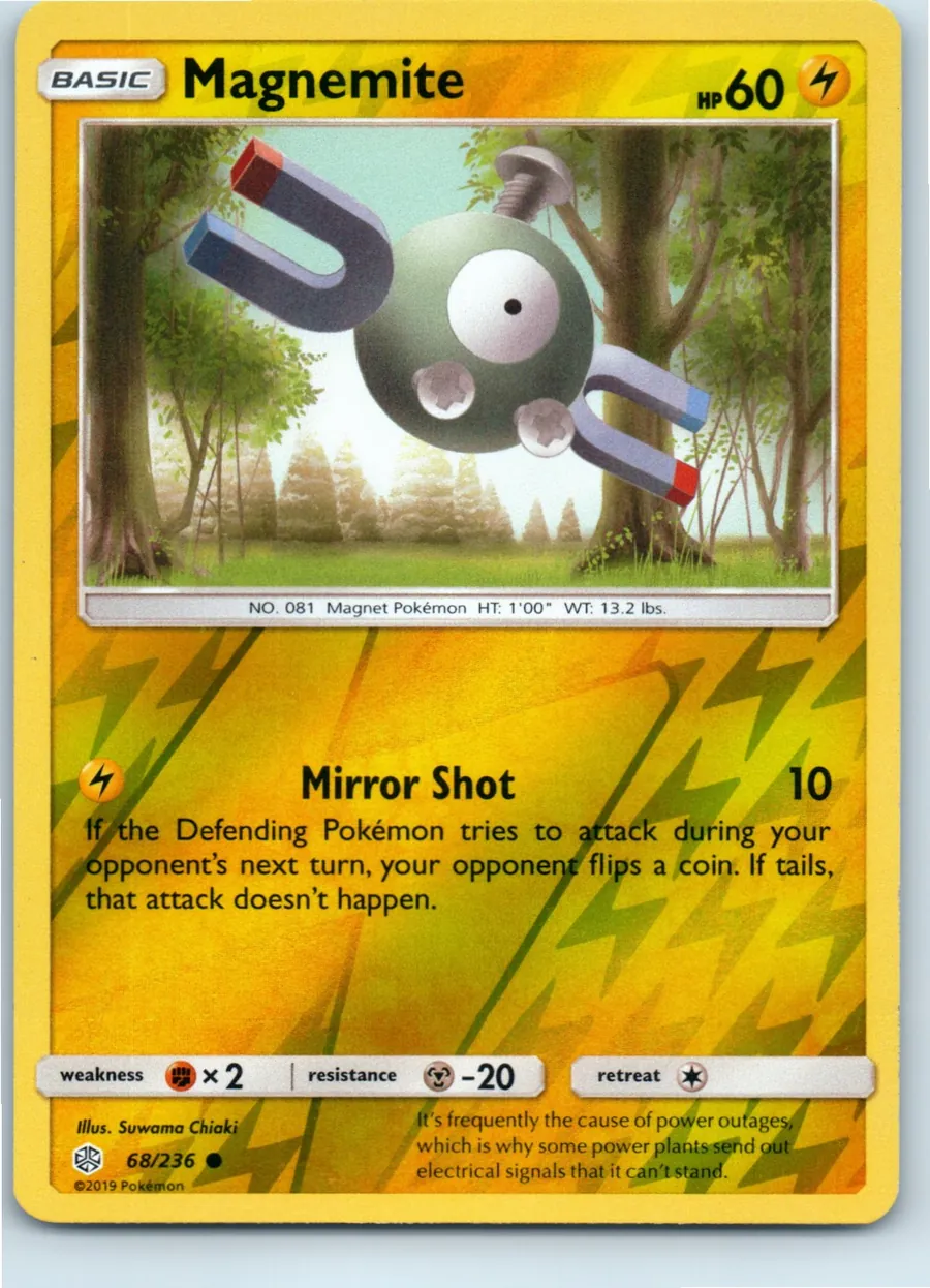 Magnemite 68/236 front, the actual card for sale