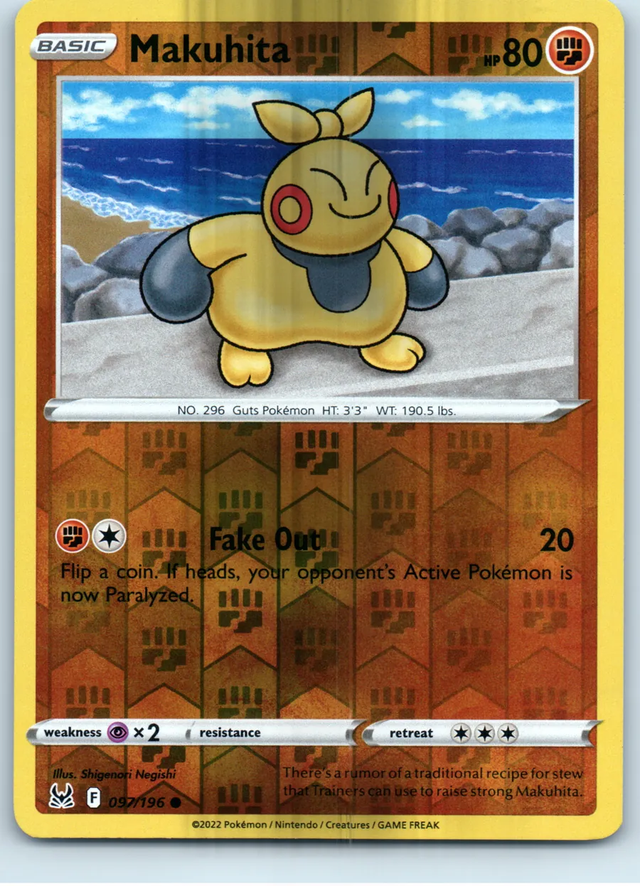 Makuhita 097/196 front, the actual card for sale