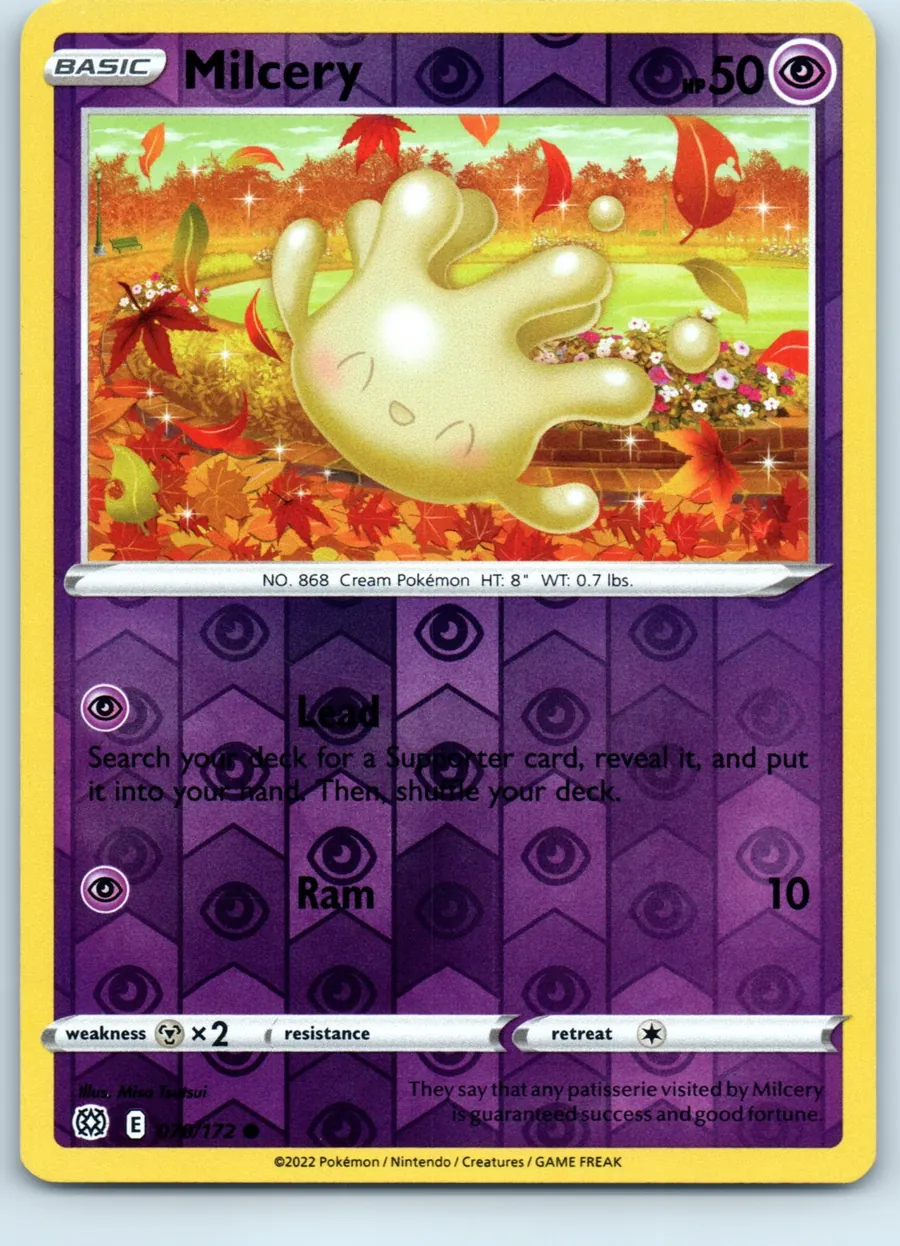 Milcery 070/172 front, the actual card for sale