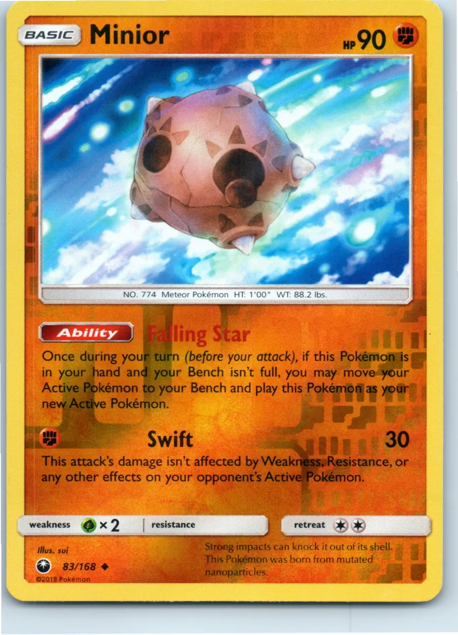 Minior 83/168 front, the actual card for sale