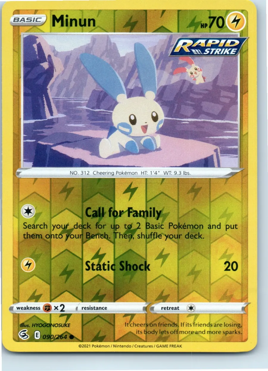 Minun 090/264 front, the actual card for sale