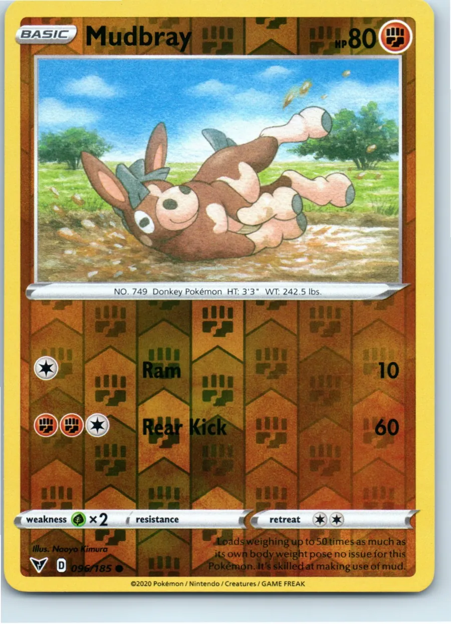 Mudbray 096/185 front, the actual card for sale