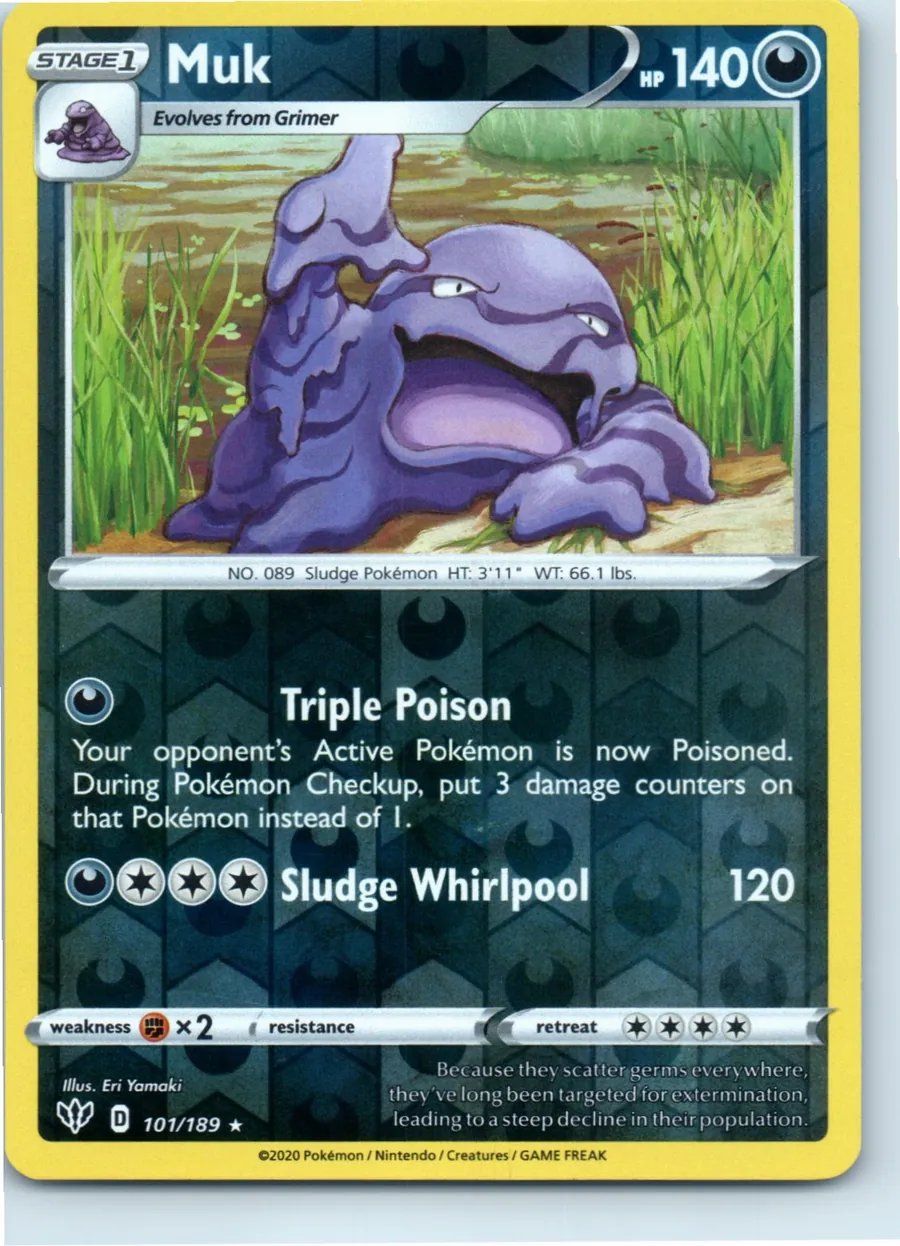 Muk 101/189 front, the actual card for sale