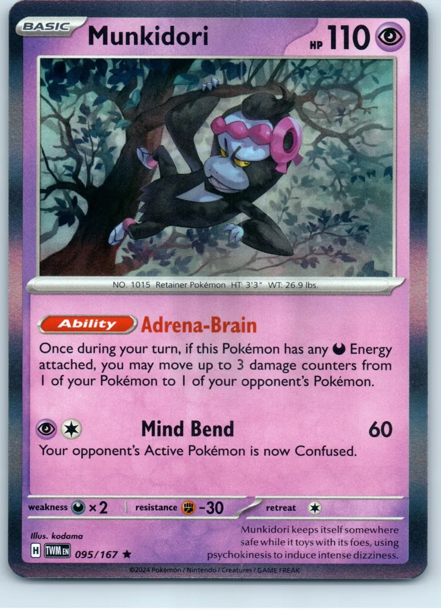 Munkidori 095/167 front, the actual card for sale