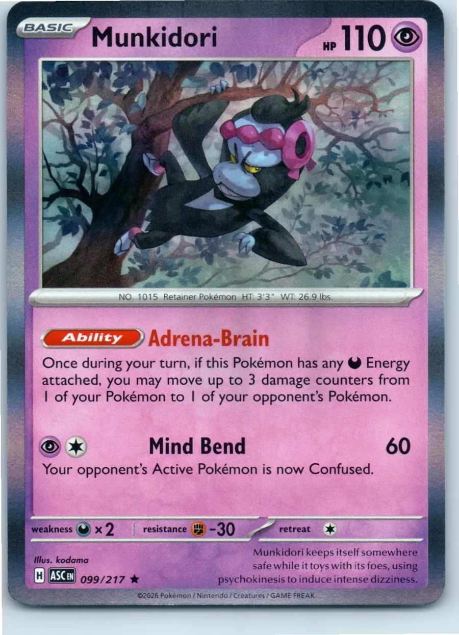 Munkidori (Dusk Ball) 099/217 front, the actual card for sale