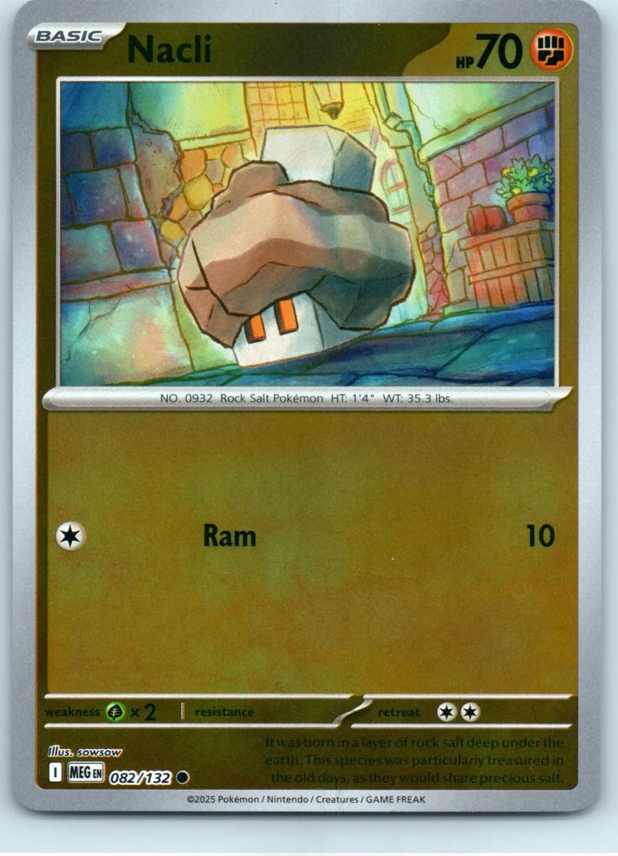 Nacli 082/132 front, the actual card for sale
