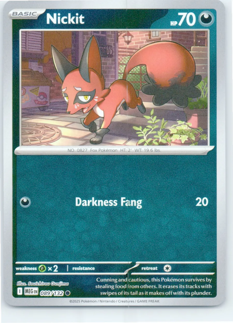 Nickit 089/132 front, the actual card for sale