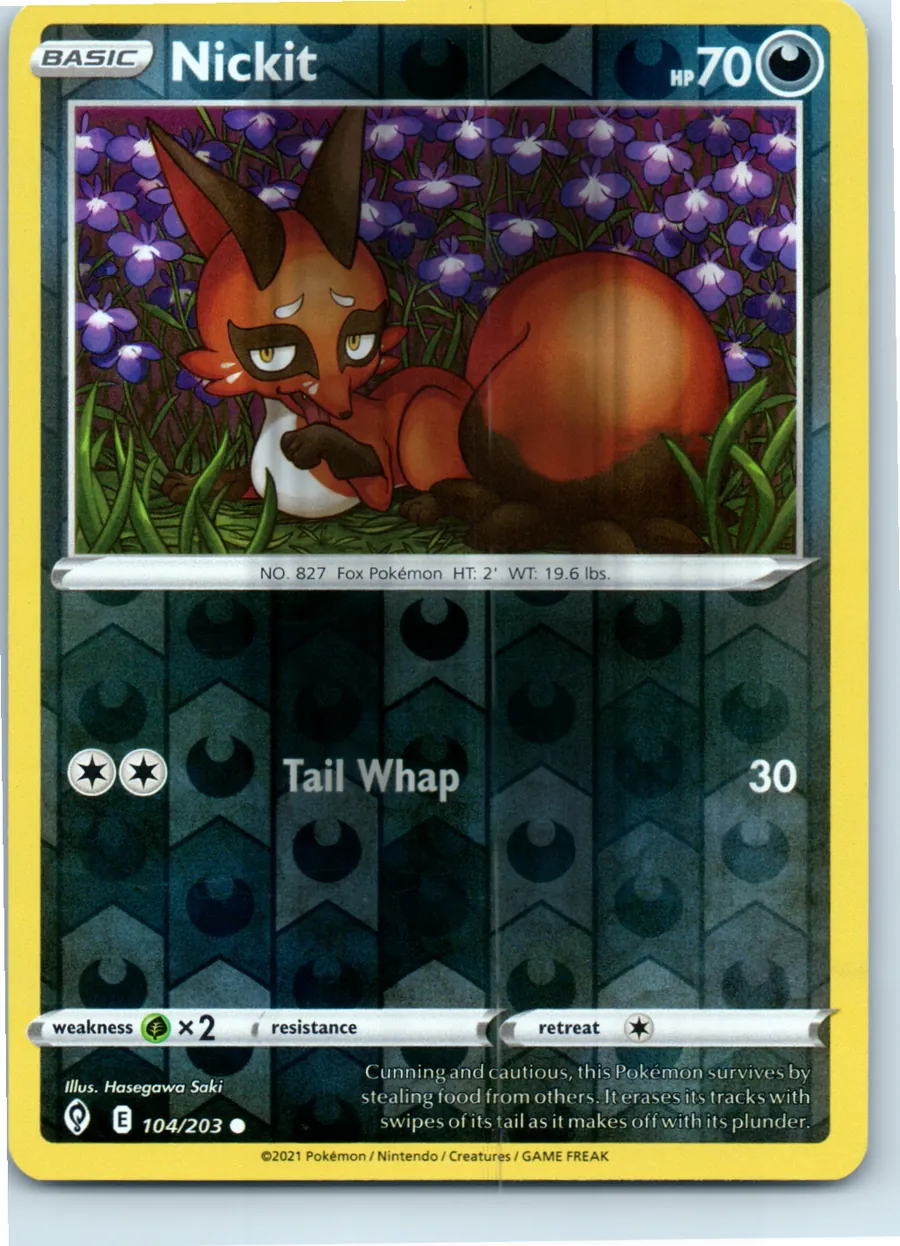 Nickit 104/203 front, the actual card for sale