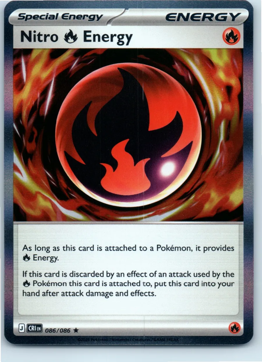 Nitro R Energy 086/086 front, the actual card for sale