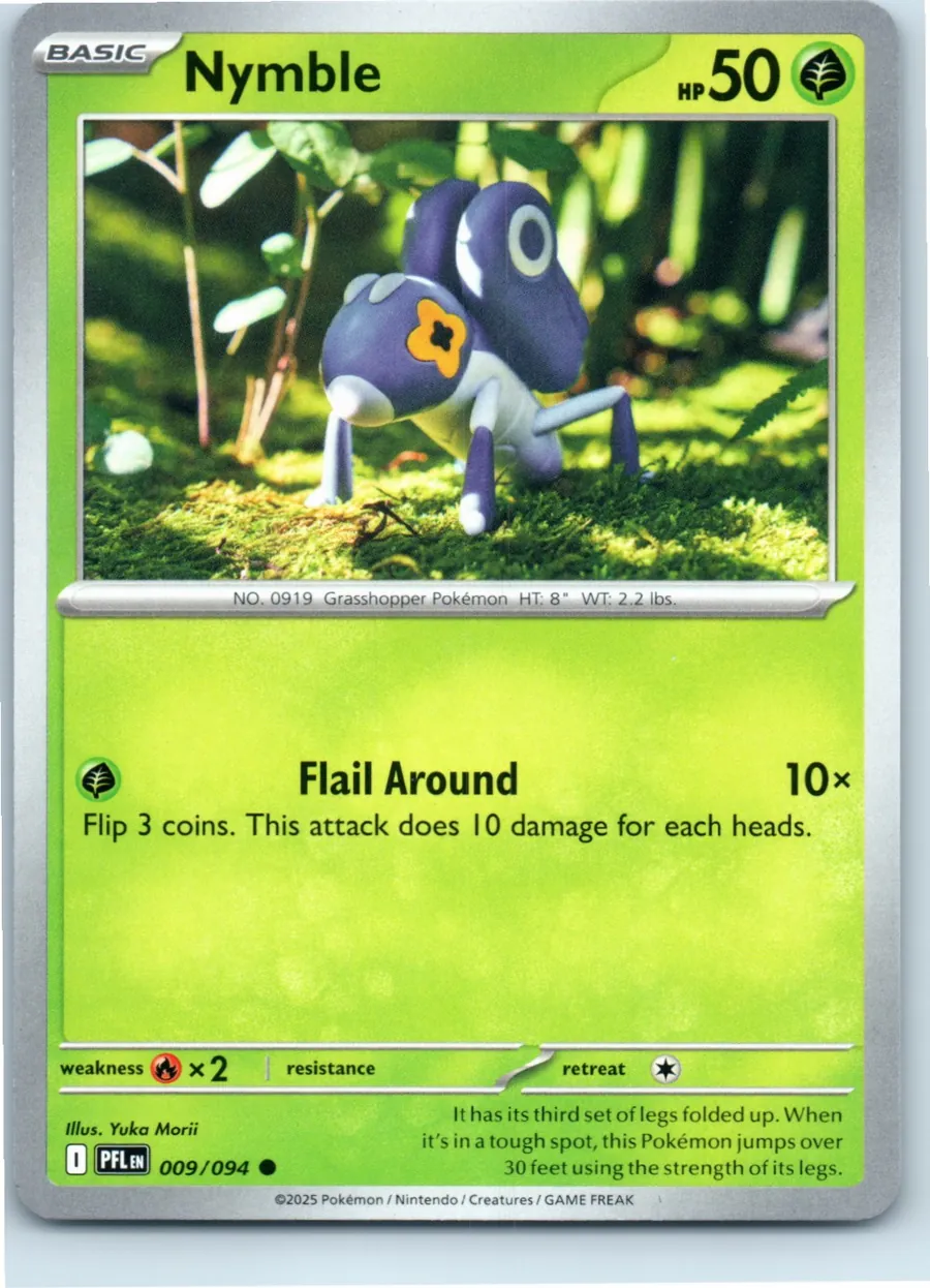 Nymble 009/094 front, the actual card for sale