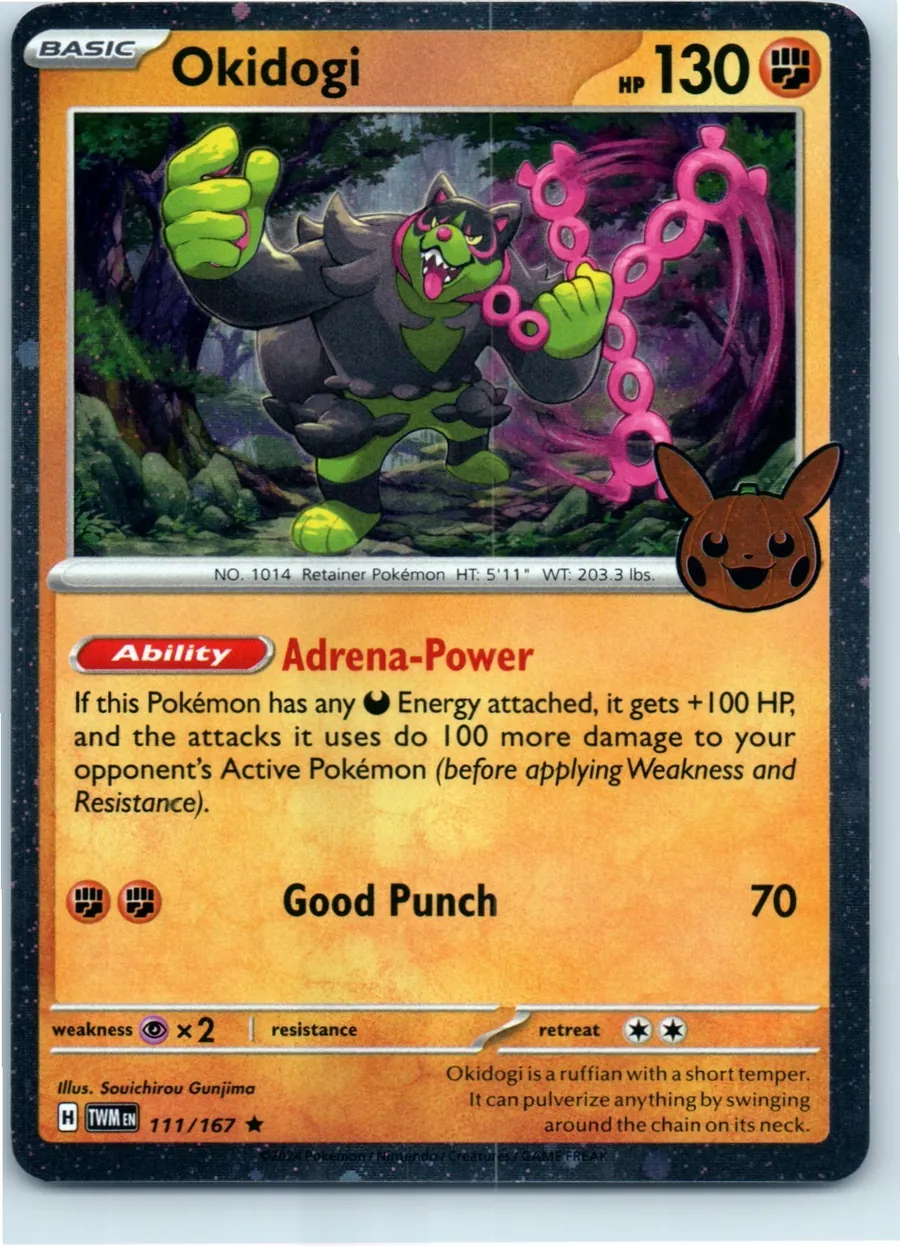 Okidogi 111/167 front, the actual card for sale
