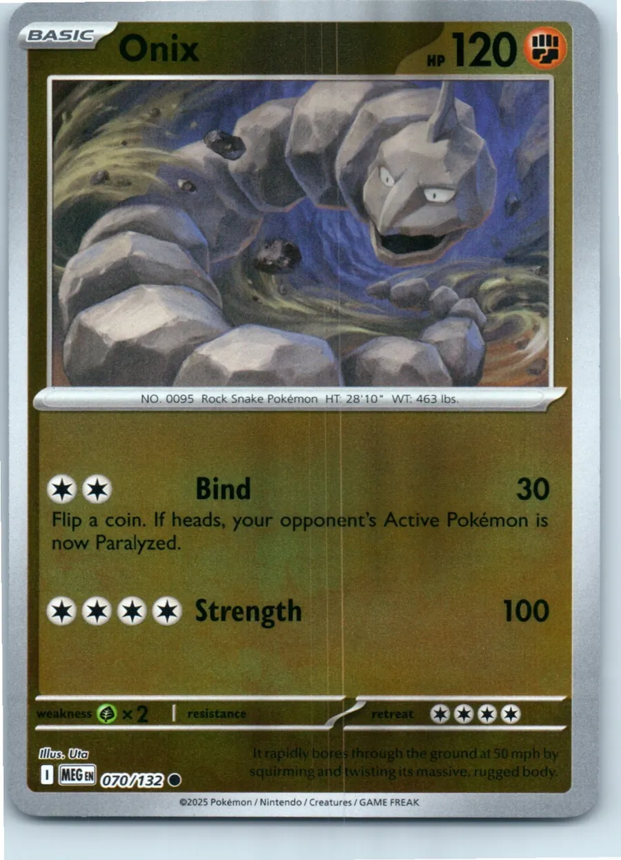 Onix 070/132 front, the actual card for sale