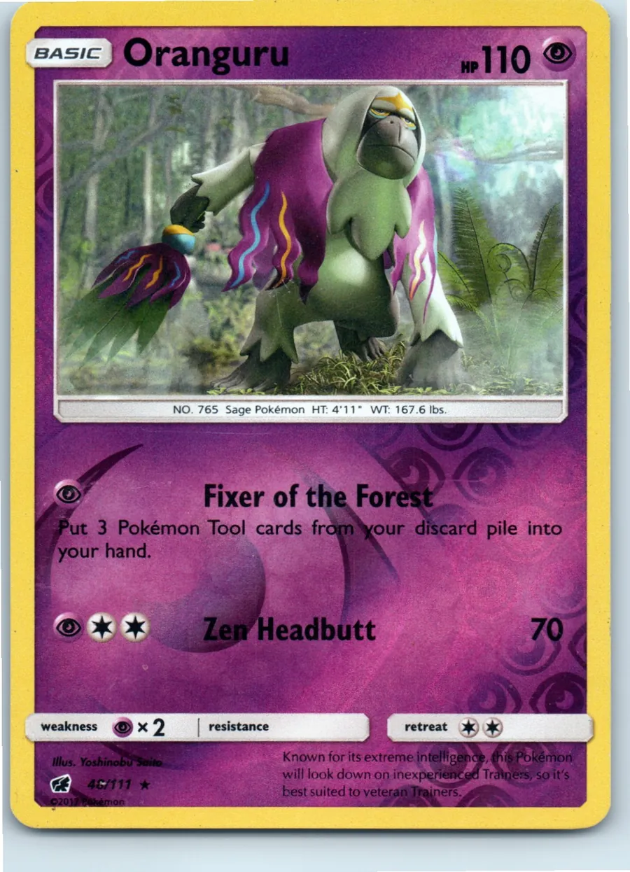 Oranguru 48/111 front, the actual card for sale