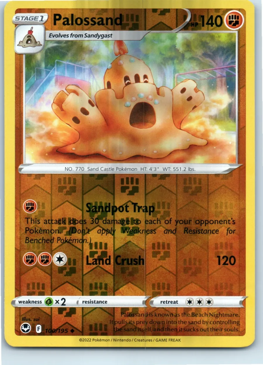 Palossand 100/195 front, the actual card for sale