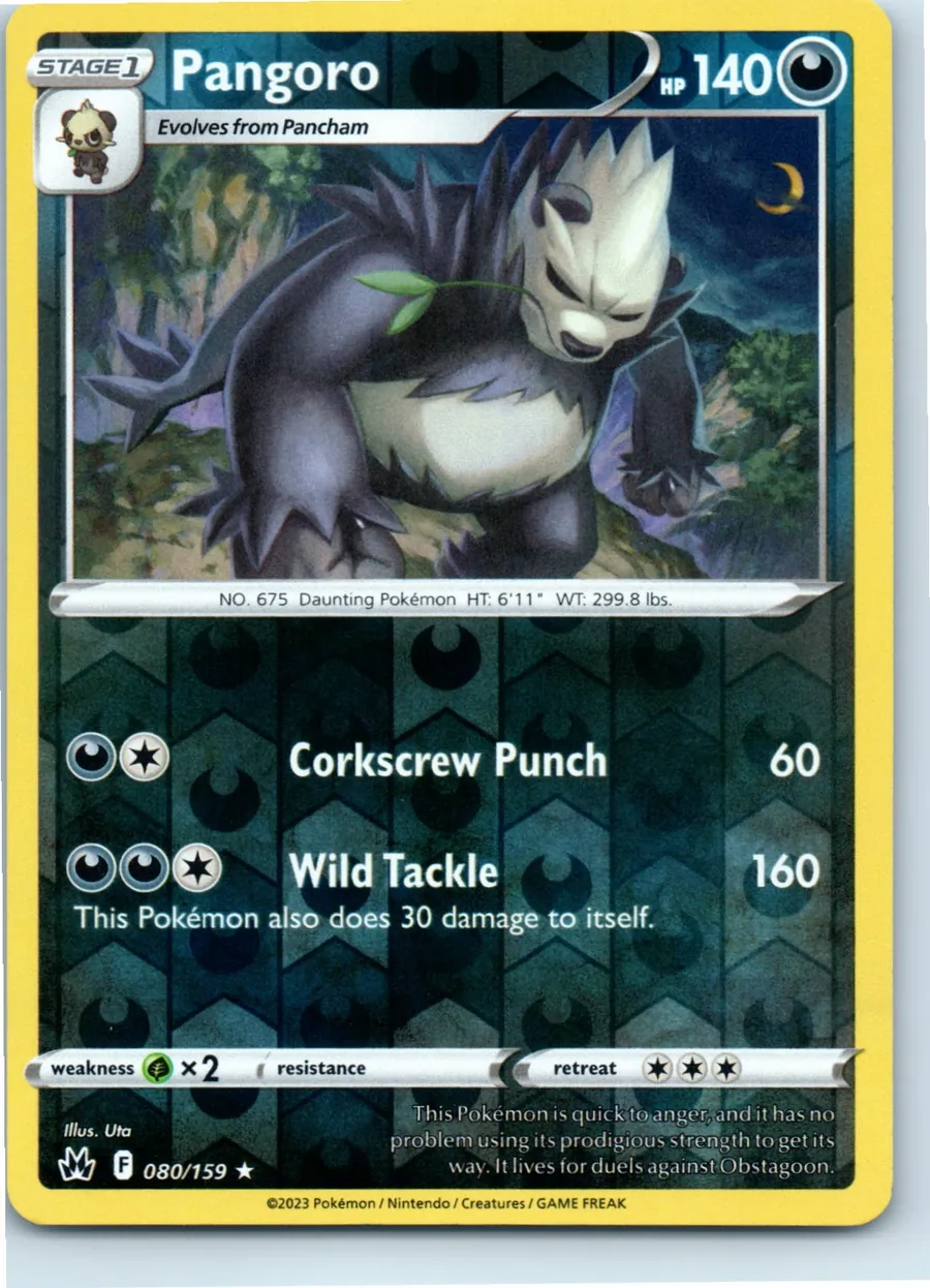 Pangoro 080/159 front, the actual card for sale
