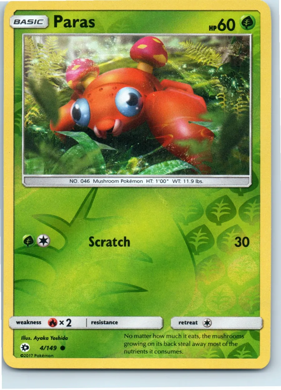 Paras 4/149 front, the actual card for sale
