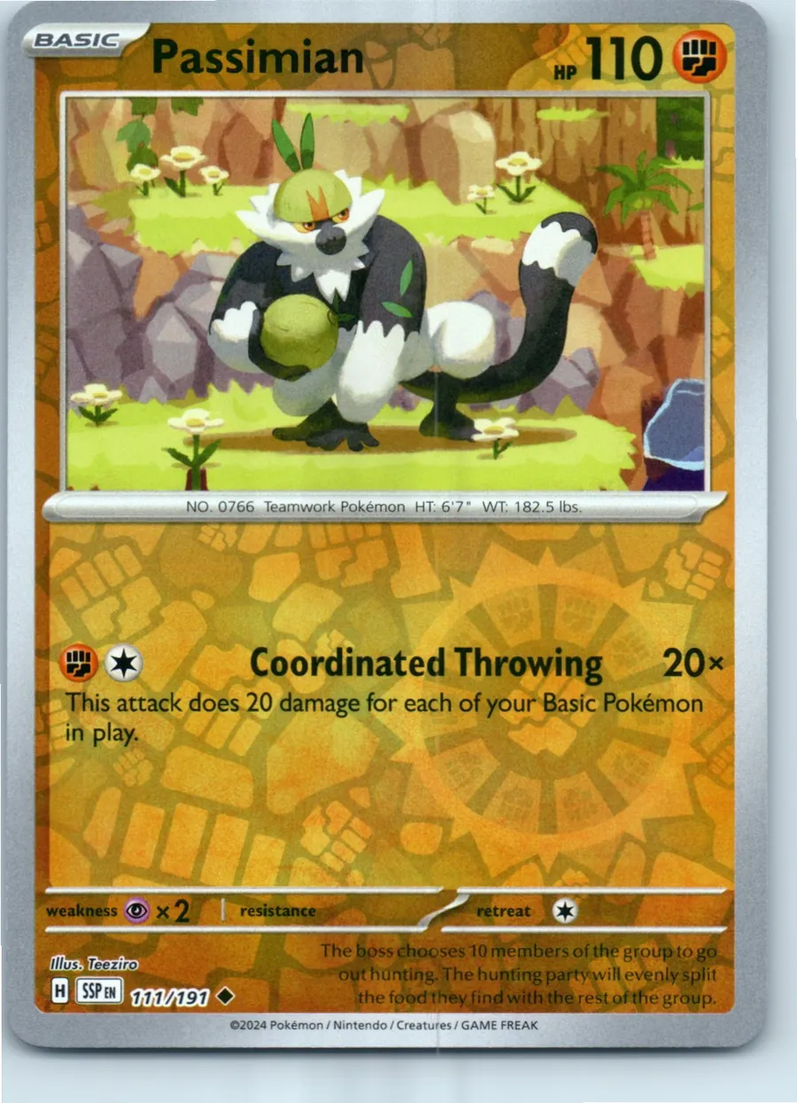 Passimian 111/191 front, the actual card for sale