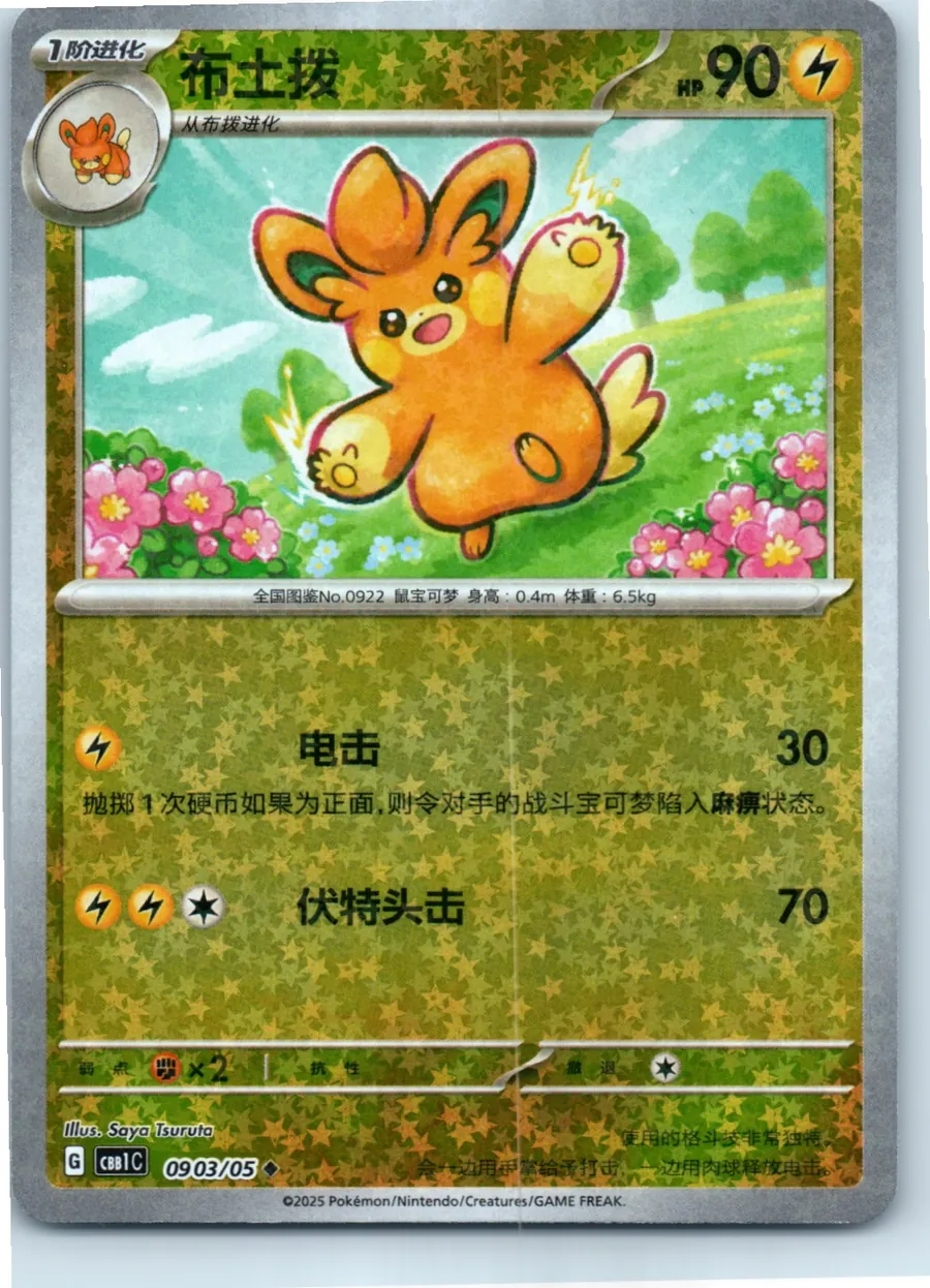 Pawmo (Star Pattern) 0903/05 front, the actual card for sale