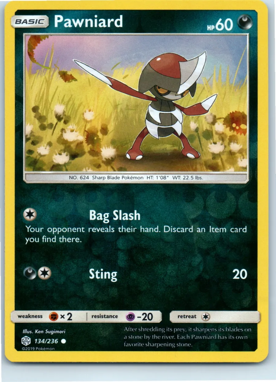 Pawniard 134/236 front, the actual card for sale