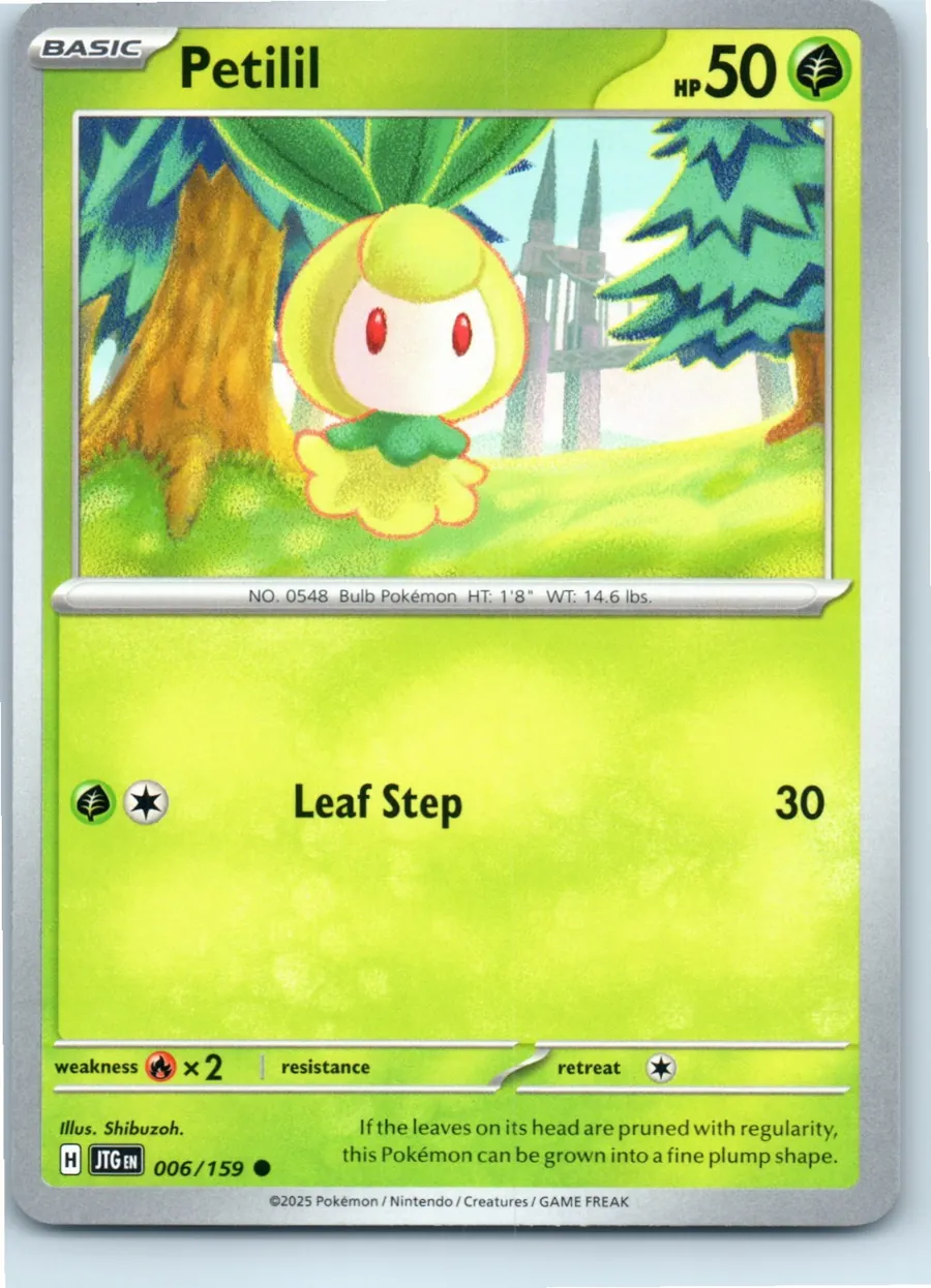 Petilil 006/159 front, the actual card for sale