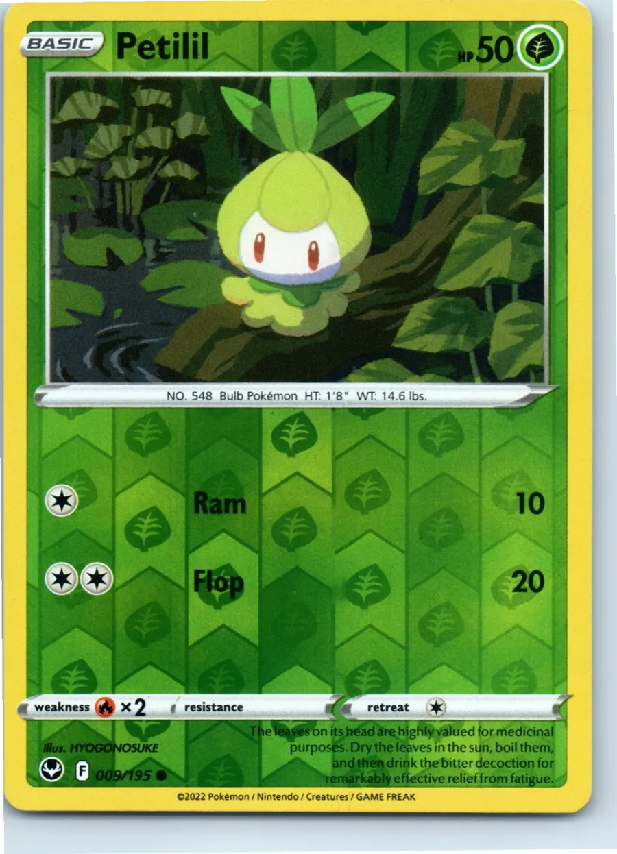 Petilil 009/195 front, the actual card for sale