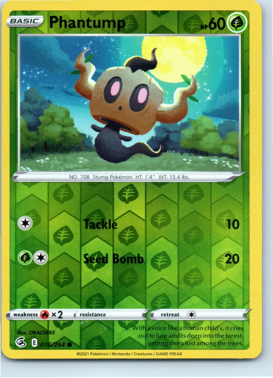 Phantump 016/264 front, the actual card for sale
