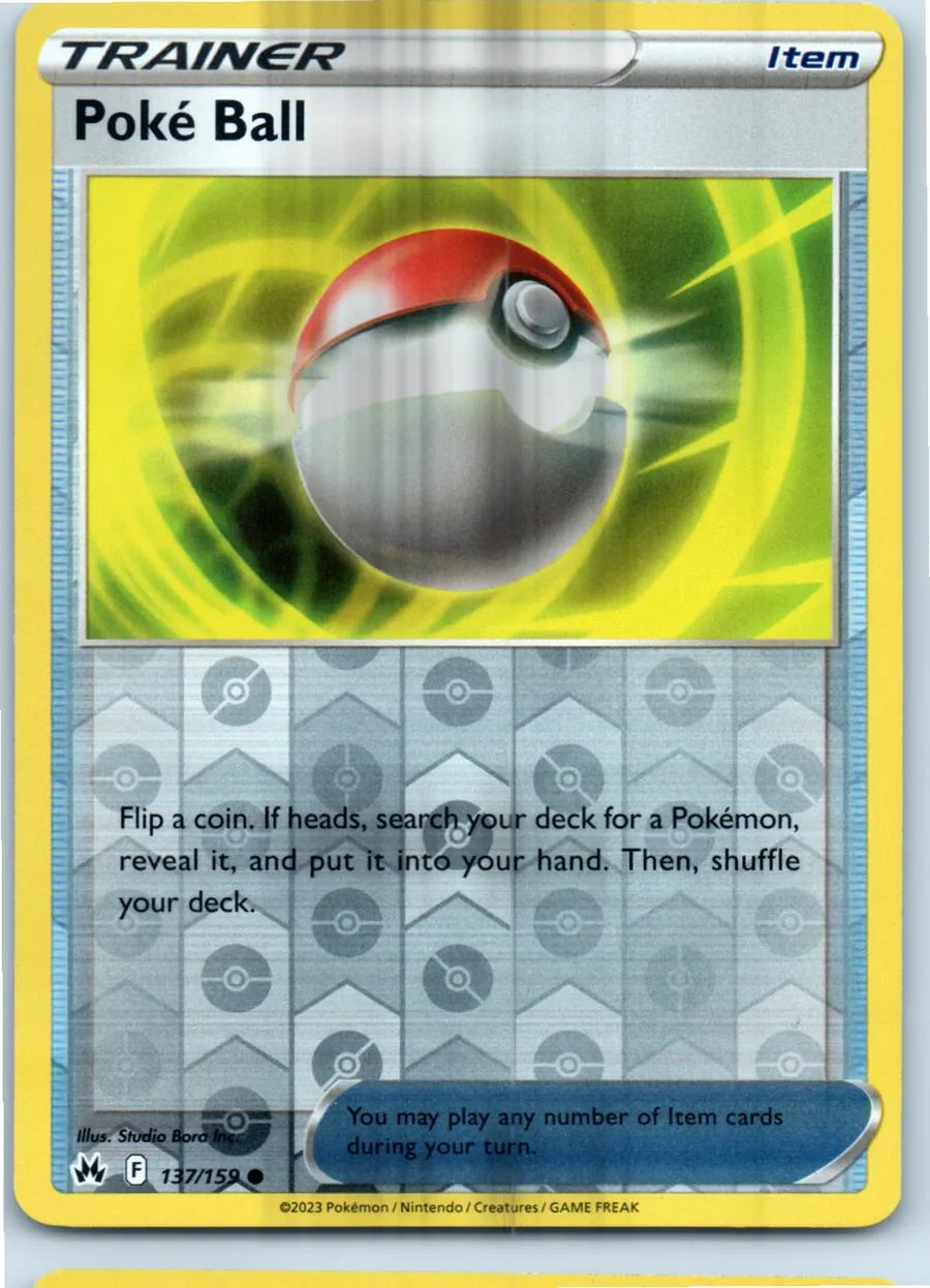 Poke Ball 164/192 front, the actual card for sale