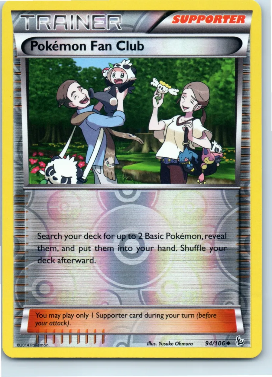 Pokemon Fan Club 94/106 front, the actual card for sale