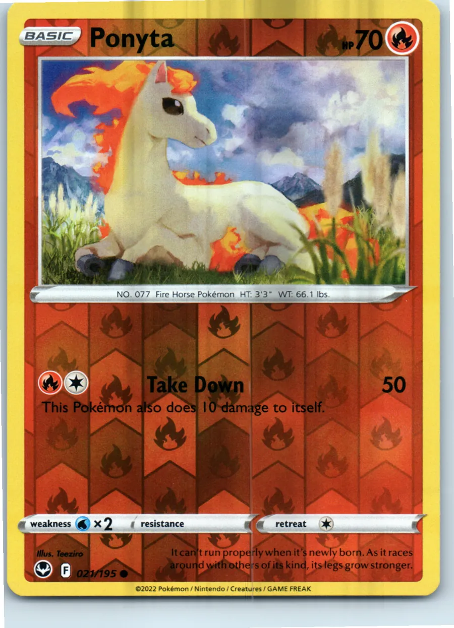 Ponyta 021/195 front, the actual card for sale