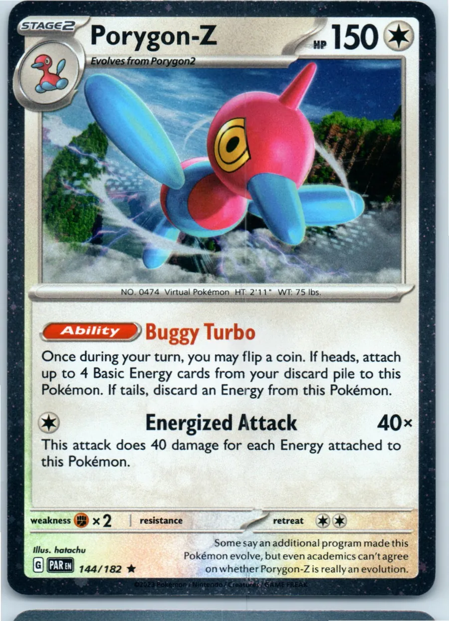 Porygon-Z 144/182 front, the actual card for sale