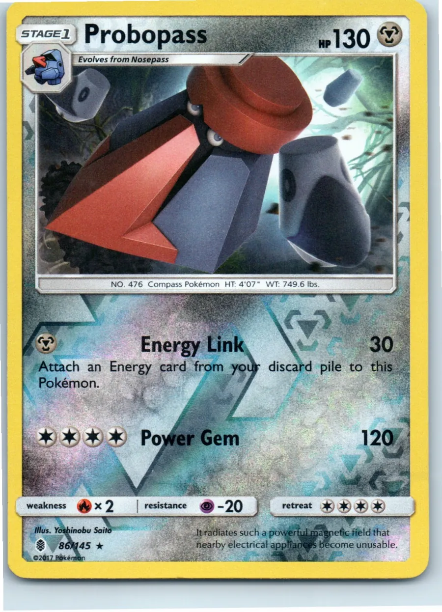 Probopass 86/145 front, the actual card for sale