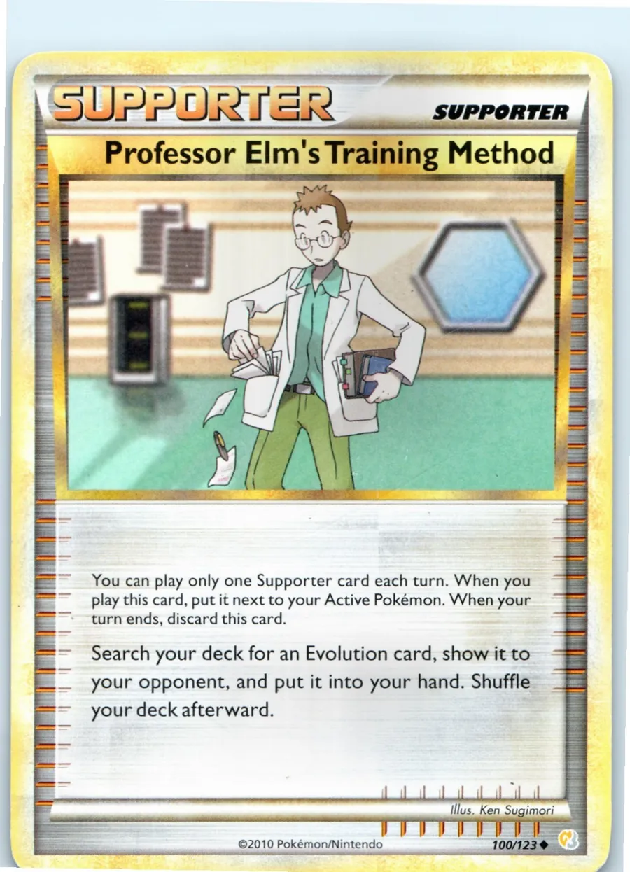 Professor Elm's Training Method 100/123 front, the actual card for sale