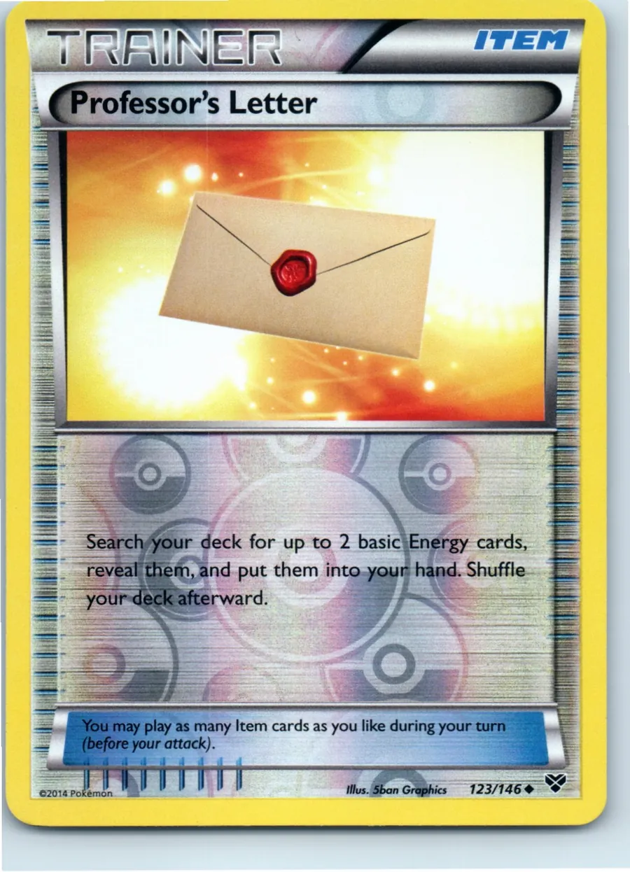 Professor's Letter 123/146 front, the actual card for sale
