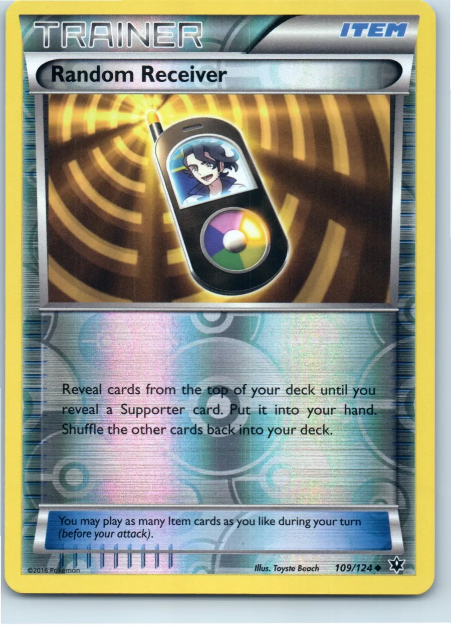 Random Receiver 109/124 front, the actual card for sale