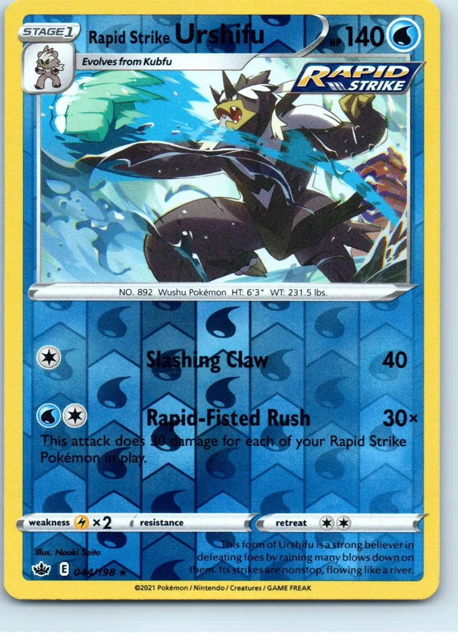 Rapid Strike Urshifu 044/198 front, the actual card for sale