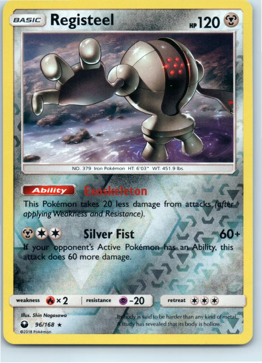 Registeel 96/168 front, the actual card for sale
