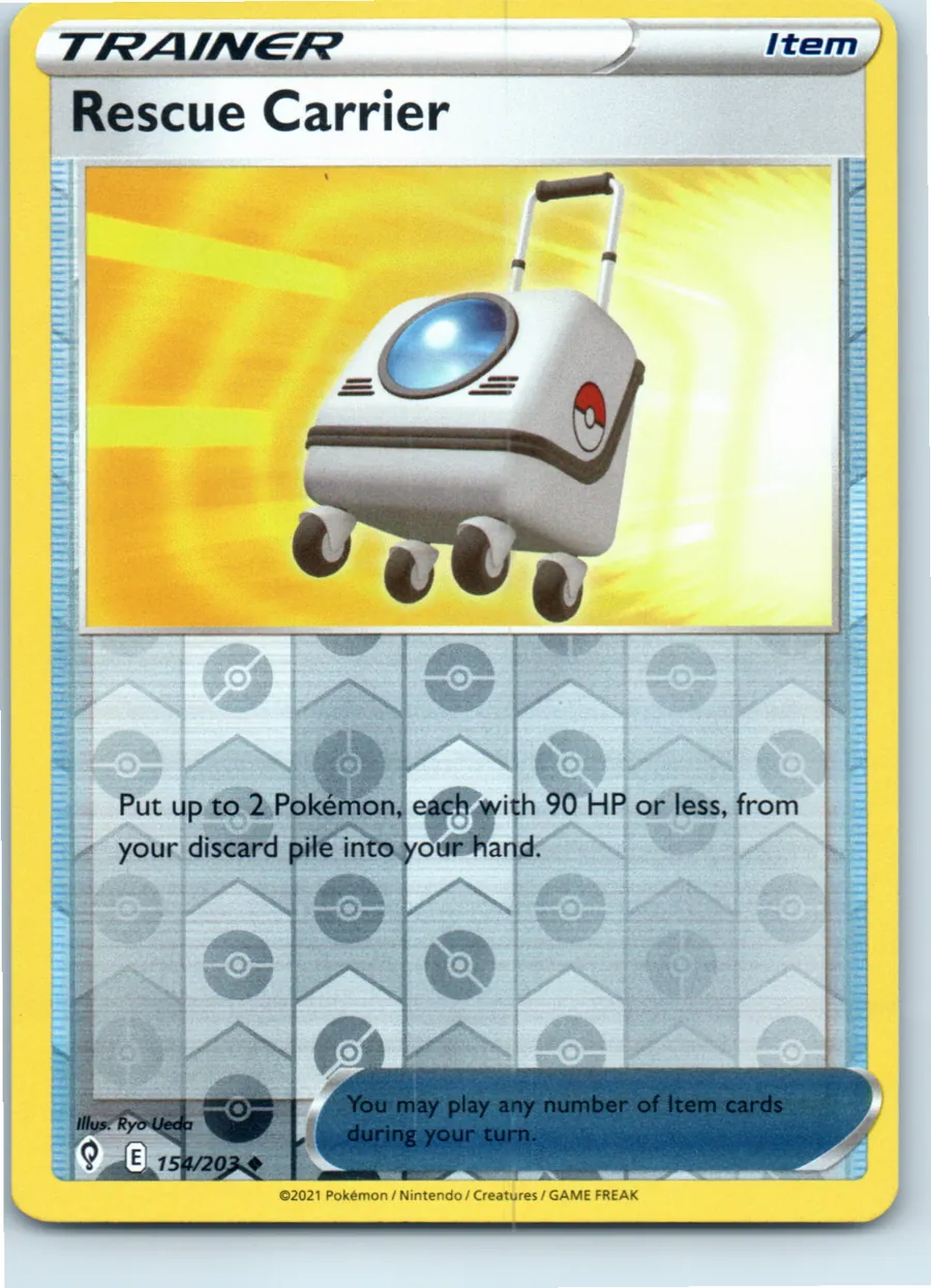 Rescue Carrier 154/203 front, the actual card for sale