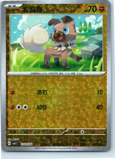 Rockruff (Star Pattern) 1203/05